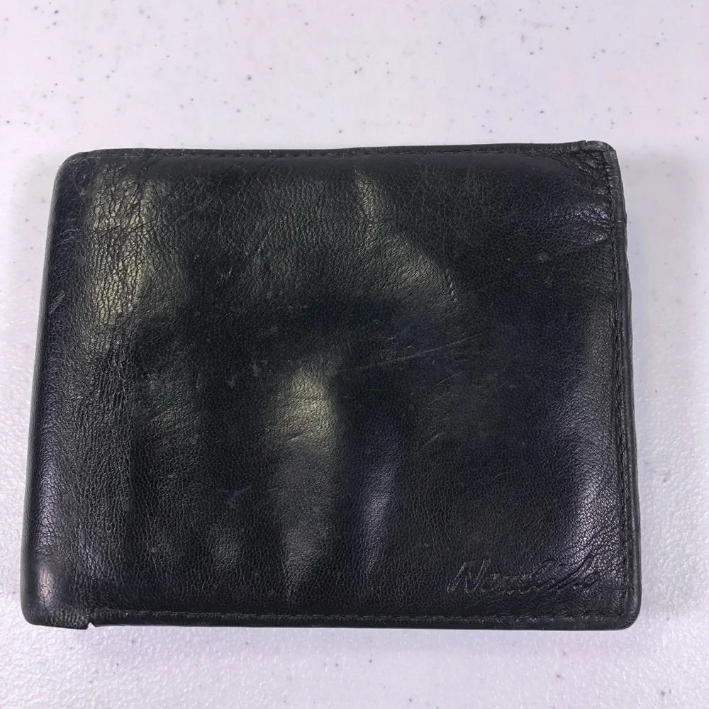 NEWHIDE Bifold Zipper Snap Leather Wallet